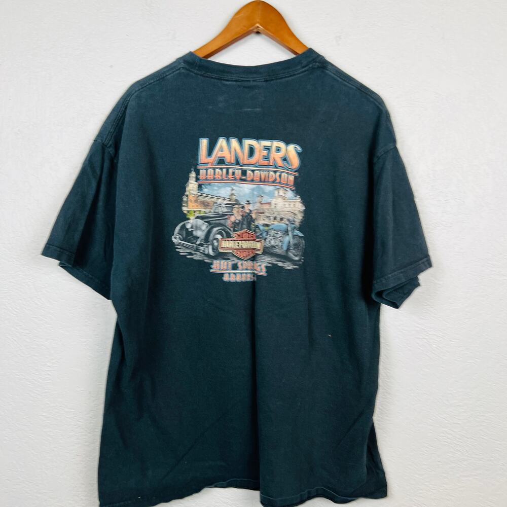 Harley Davidson Graphic Tee 2011 Hot Springs AK Landers - XL